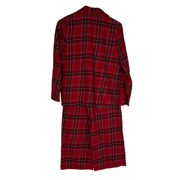 J.Jill Womens XS Petite Red Plaid Flannel Pajamas - Picture 4 of 11